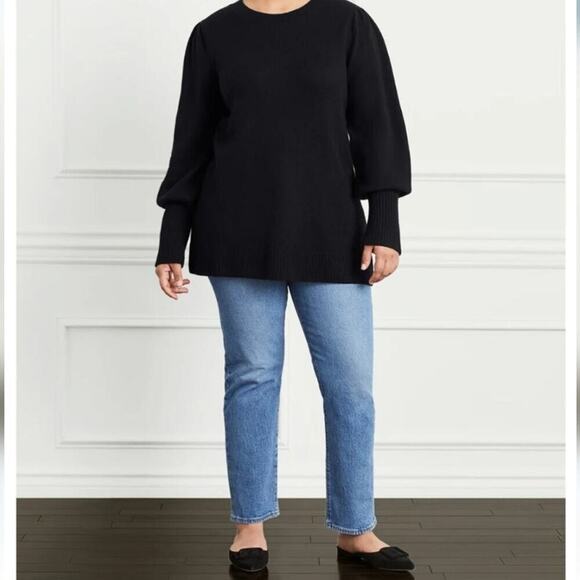 Hill House NWT Black 100% Merino Wool Silvia Pullover Sweater L SOLD OUT - Picture 8 of 13